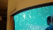 Optokinetic stimulation room