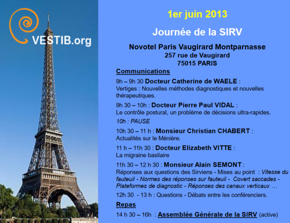Congrès, rencontres / vestibulaire Congrès, rencontres / vestibulaire