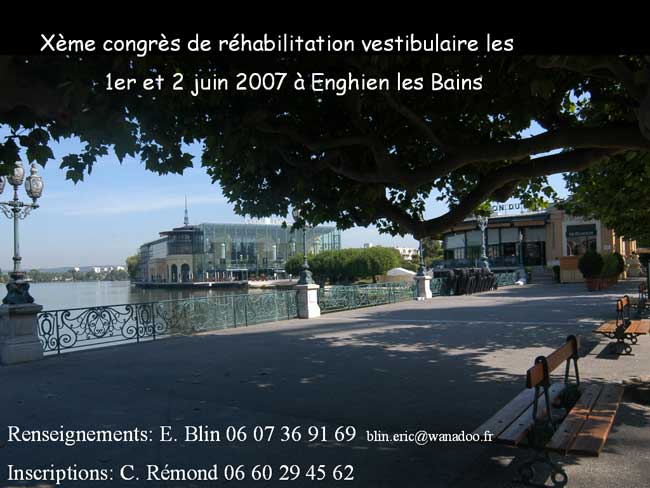 Congrès, rencontres / vestibulaire